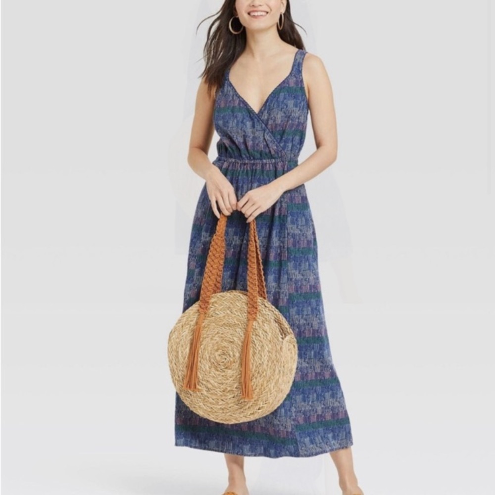 NWOT Universal Thread Linen Maxi Dress w/ Pockets Size XS